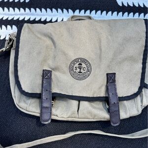 Tan and Black Messenger Bag - Sierra Club